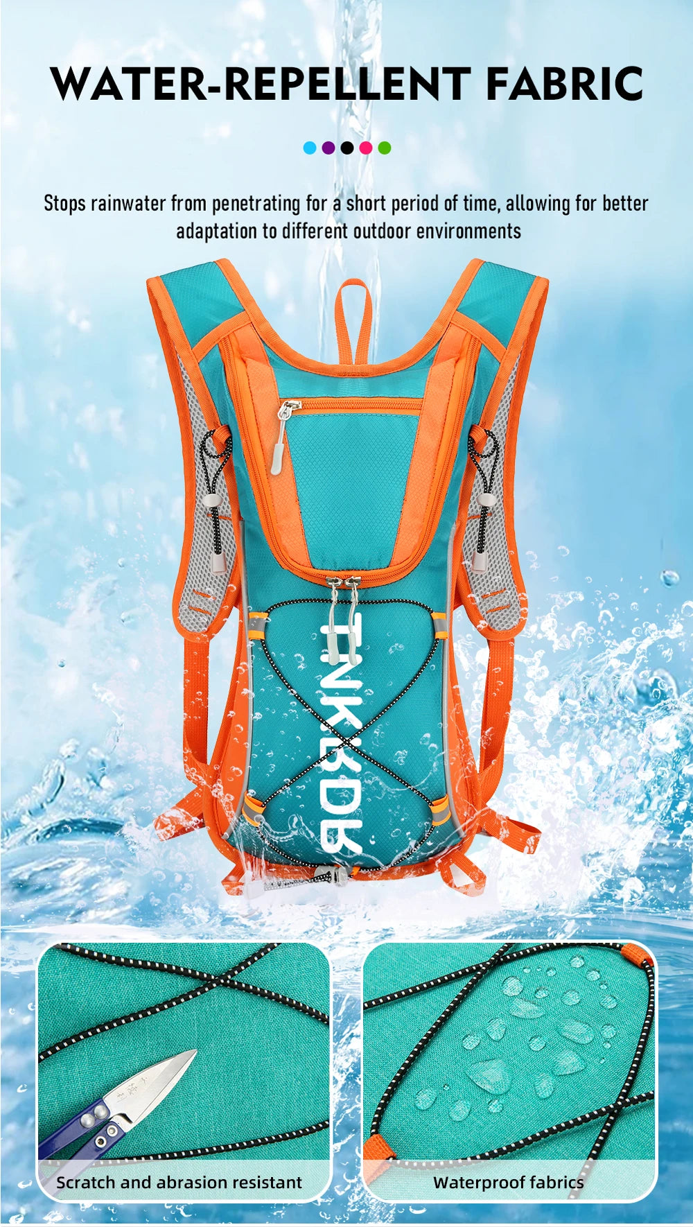 ThinkRider 12L Lightweight Hydration Backpack, Running Backpack with 1L Water Bladder, Hydro Water Daypack for Cycling Hiking