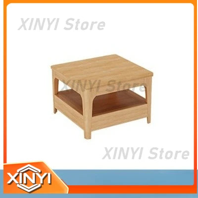 All Solid Wood Sofa and Nordic Living Room Coffee Table Combination for Modern Home Decor