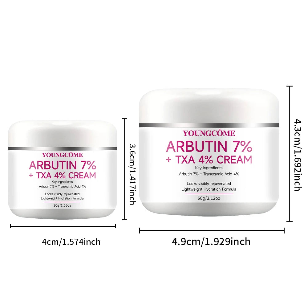 YOUNGCOME Arbutin Tranexamic Acid Face Cream, Lightweight Daily Hydration Moisturizer, Facial Skin Care for All Skin Types
