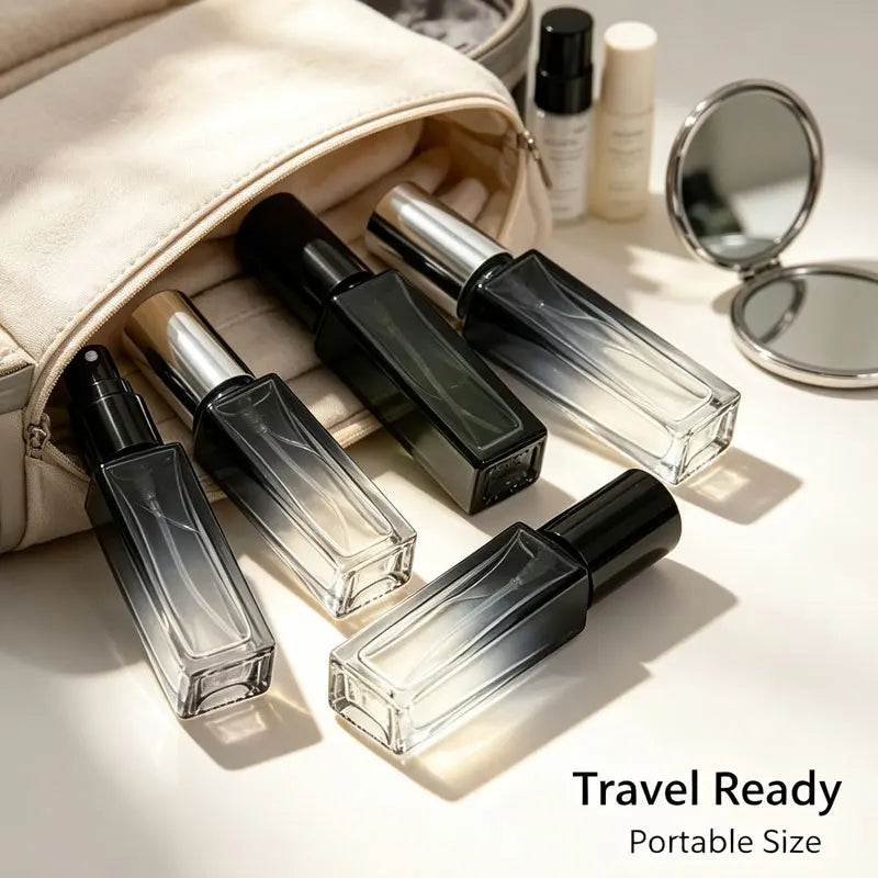 3pcs 5/10ml High Quality Perfume Spray Bottle Portable Empty Glass Cosmetic Atomizer Spray Container Travel Refillable Bottles