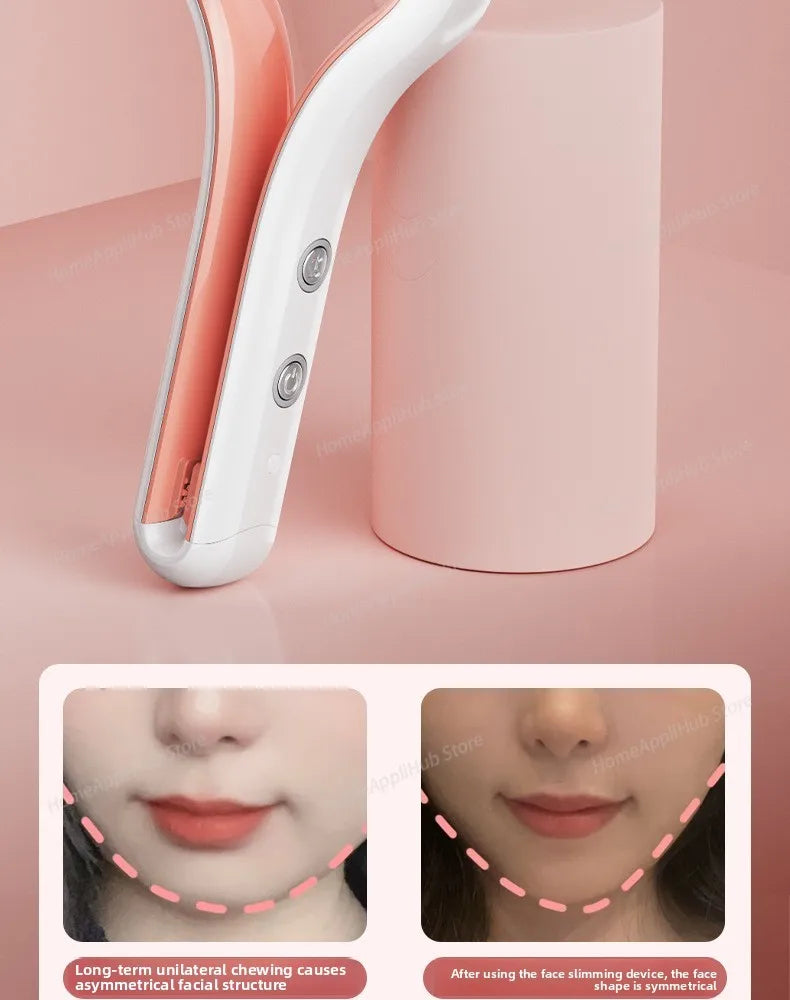 roller facial massager EMS micro current three-level intensity adjustment care rechargeable skin management device facial massa