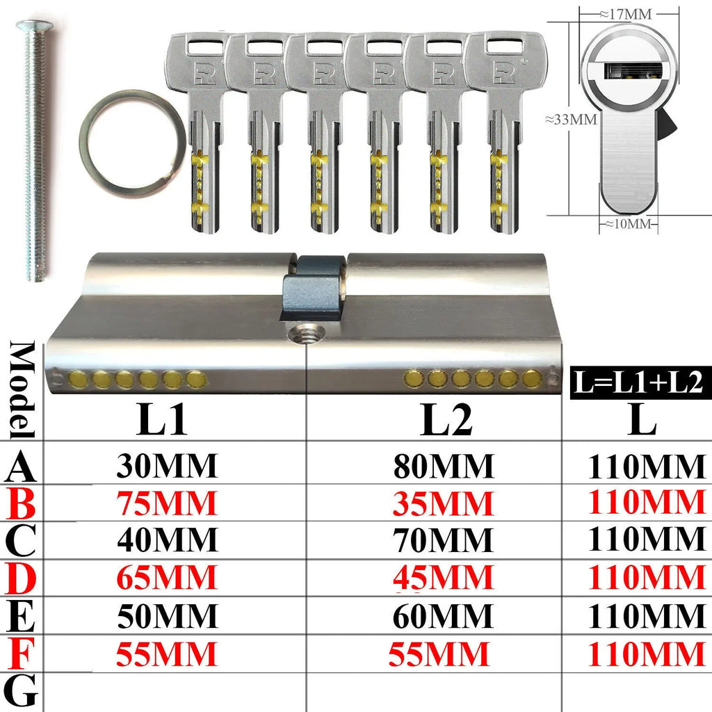 European standard high quality Cylinders， Lock cylinder ，Door cylinder ， Entry door lock Cylinders for locks ， Cylinder door