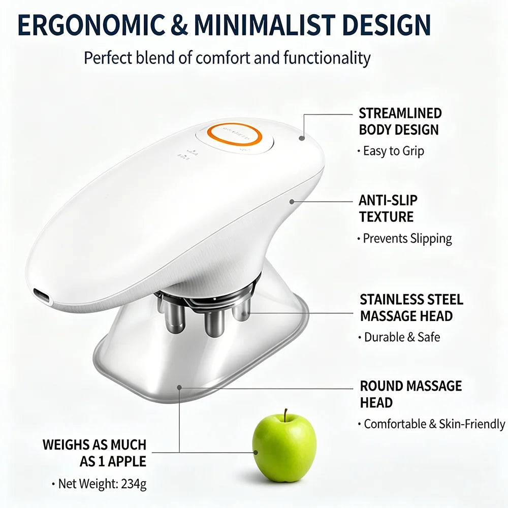 EMS Body Face Suction Massager Vacuum Anti Cellulite Slimming Device Microcurrent Beauty Machine Portable Rechargeable