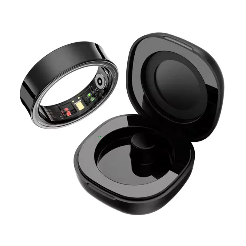 2026 Smart Ring Blood Pressure Heart Rate Sleep Monitoring Smartring IP68 & 5ATM Waterproof Multi-sport Mode Smartring Man Women