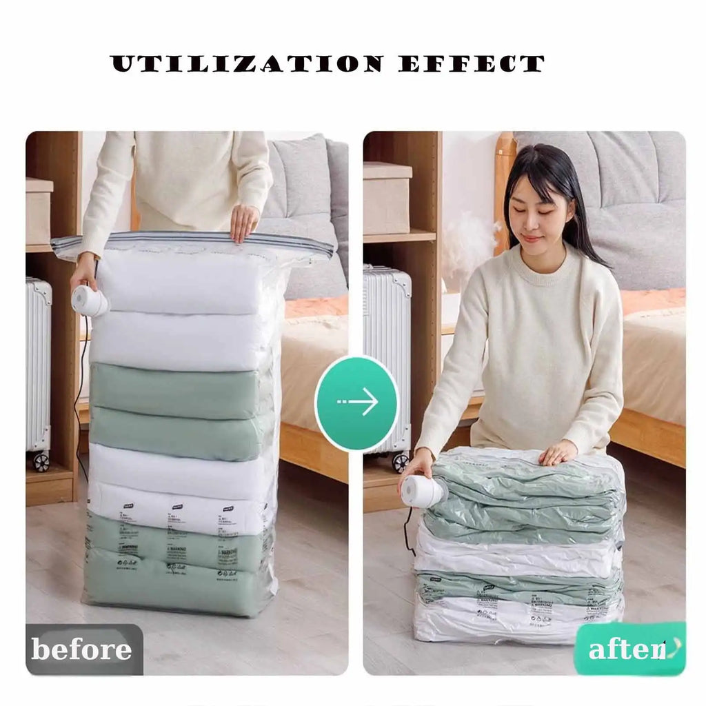 EU/USA/CN Plug Electric Vacuum Pump High-Efficiency Air Extraction for Portable Travel Storage Bag Compression Clothing Quilts