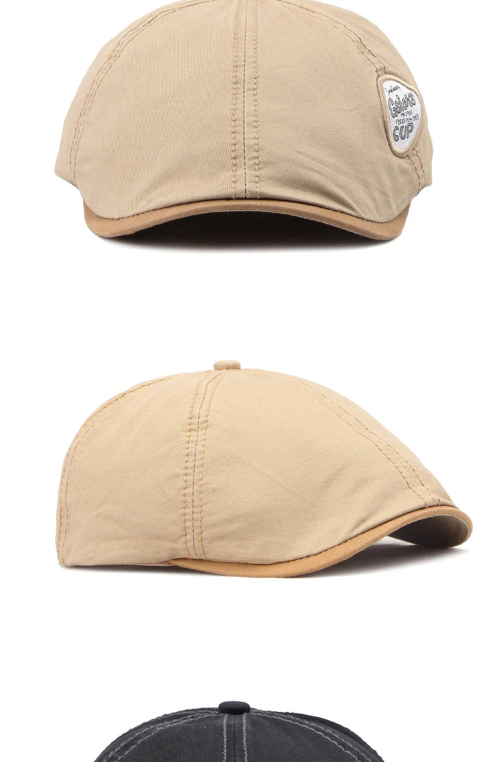 HT4661 Beret Cap Men Women New Spring Summer Sun Hat Octagonal Cap Vintage Beret Hat Adjustable Ivy Flat Cap Male Female Berets