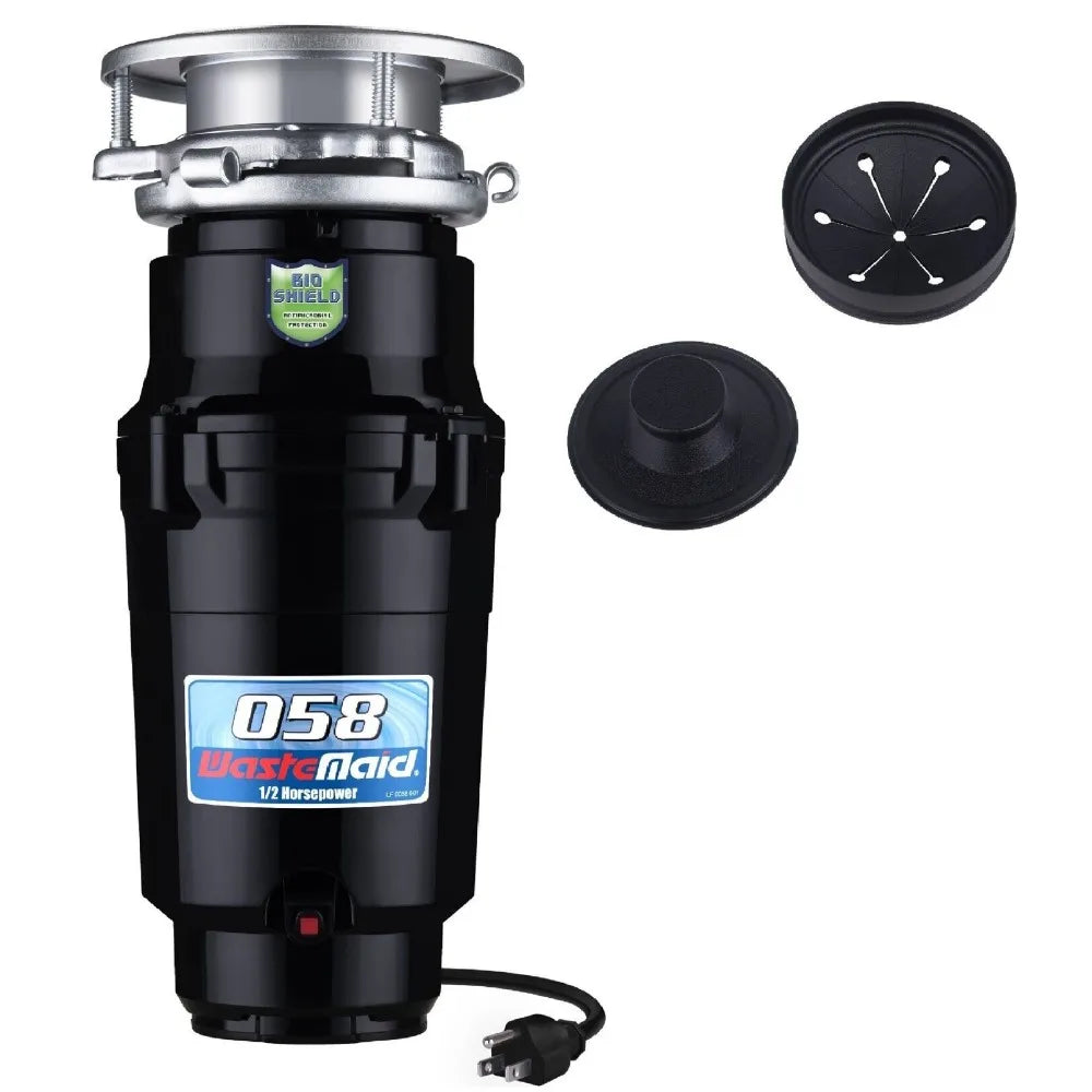 Waste Maid 1/2 HP Continuous Feed Garbage Disposal, Hardwired, Quiet & Compact