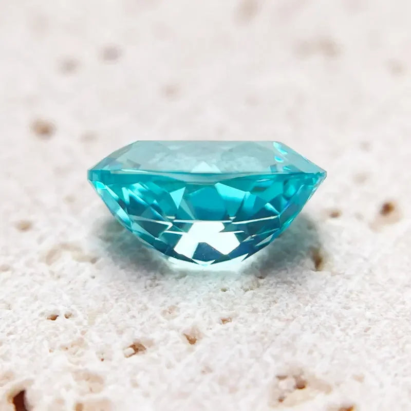 Paraiba Natural Color Oval Shape VVS1 Laboratory Diamond for DIY Jewelry Making Materials with Certificate Wholesale Price