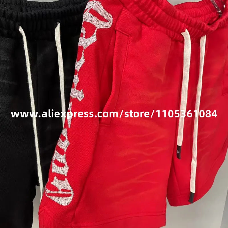 Red Black Casual Godspeed Letter Shorts Drawstring Versatile Cotton Printed Hip Hop 1:1 Good Quality Unisex GODSPEED Short Pants