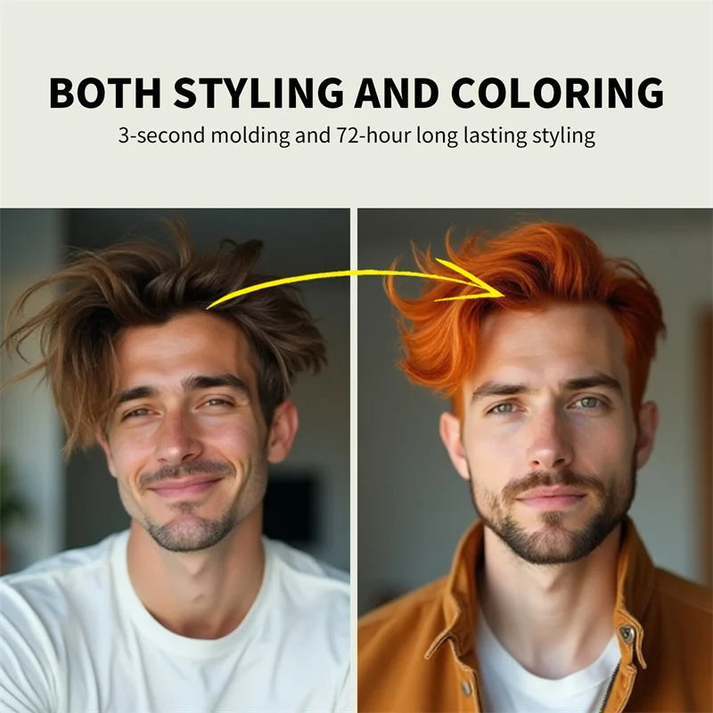 50g Disposable Hair Mud Wax 13-Color Hair Colouring Waxes Hairstyle Styling Paste for Men Women Teen Party Role Play Halloween