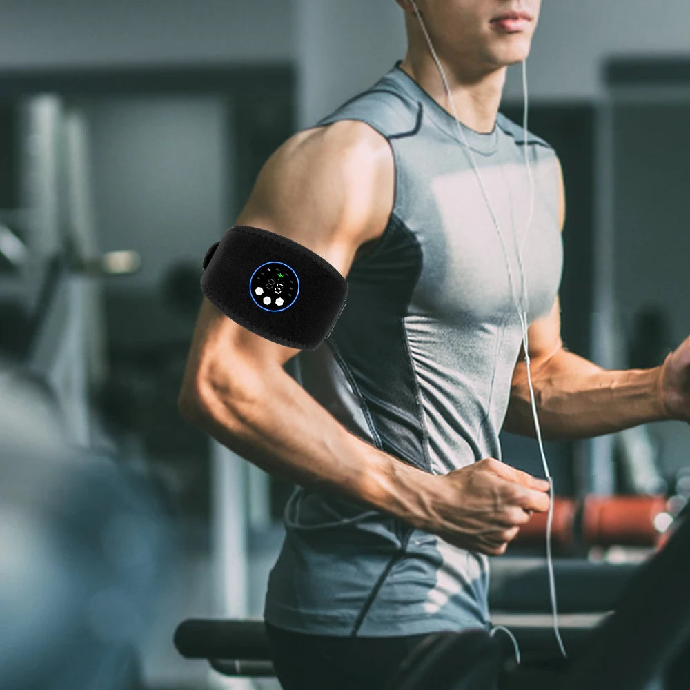 Smart Arm Massager EMS Muscle Stimulator Electric Arm Trainer USB Recharge Slimming Shaping Massager Weight Loss Fitness