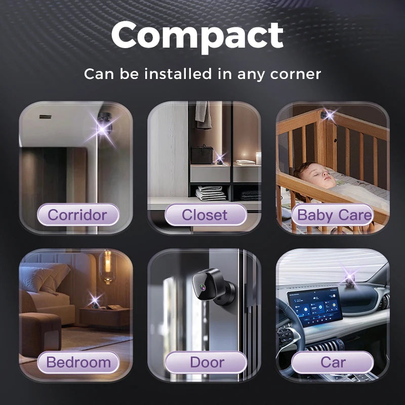 6K HD Mini Camera Wifi Camera Wireless Security Protection Remote Monitor Camcorders Video Surveillance Home Smart Camera 2026