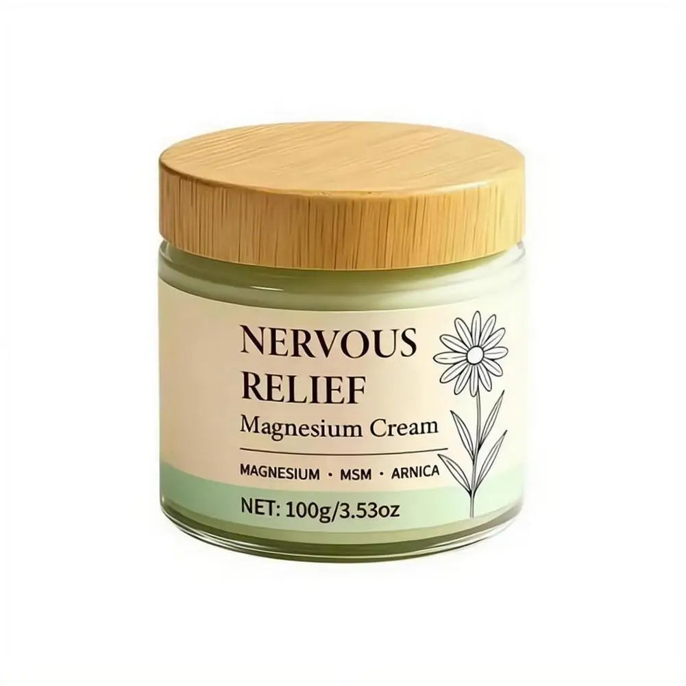 Magnesium Soothing Moisturizing Cream Deep Hydration Quick Absorb Comfort Massage Long Lasting Daily Skin Care for Dry Skin