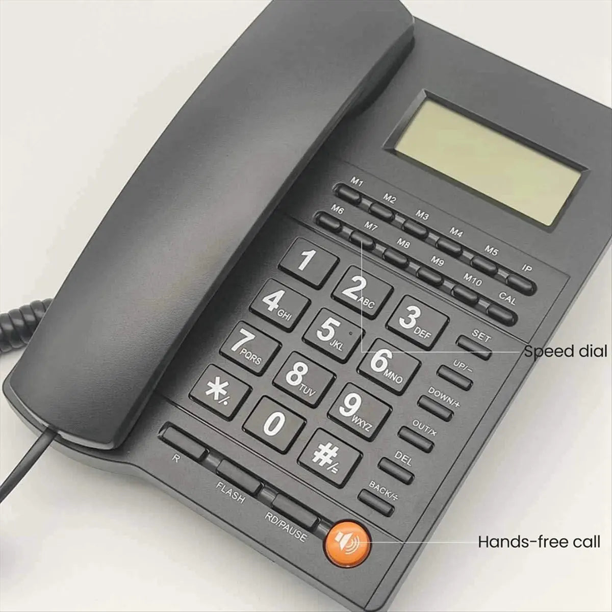 *ABHW L019 Home Hotel Economical Landline Calling Station Can Display Caller ID Phone for Home Office Hotel Restaurant