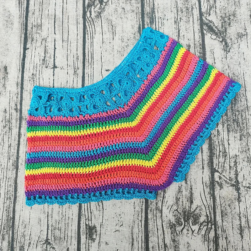 Knitted Swimming Trunks Women Fashion Hollow Out Skinny Shorts Beach Cover Up Summer 2025 New Solid Simple Casual Lady Cover-ups