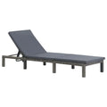 All-Weather Wicker Outdoor Chaise Lounge, Adjustable Backrest with Cushion for Poolside Garden Lawn, Poly Rattan, Customized