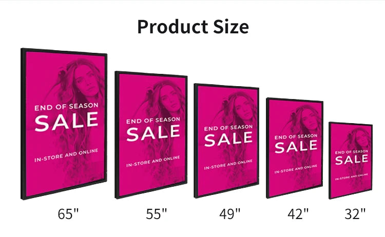 Lcd Touch Screens Monitor 10 21 32 43 50 55 65 75 Inch Wall Mounted Totem Display Panel Digital Android Interactive Touch Kiosk