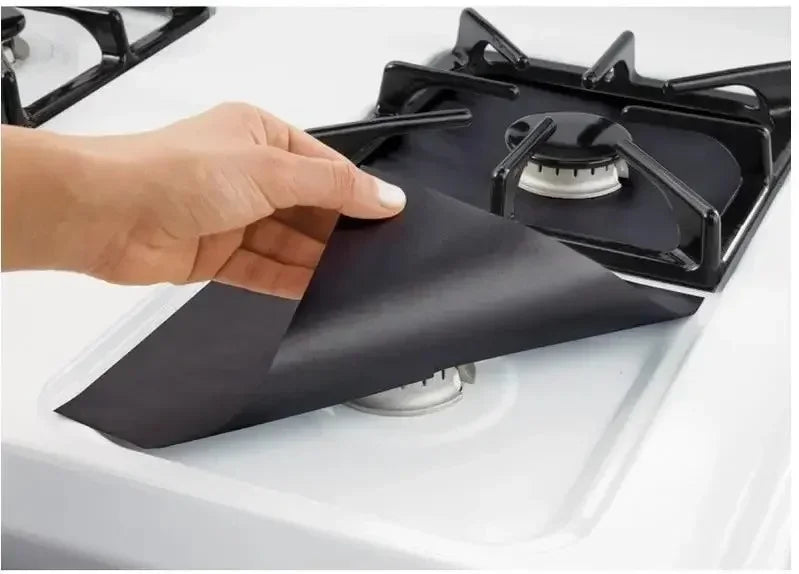 4pcs Washable Gas Stove Surface Protection 27cm Pad Oil And Dirt Resistant Kitchen Cleaning Accessories Household Cooker Tools