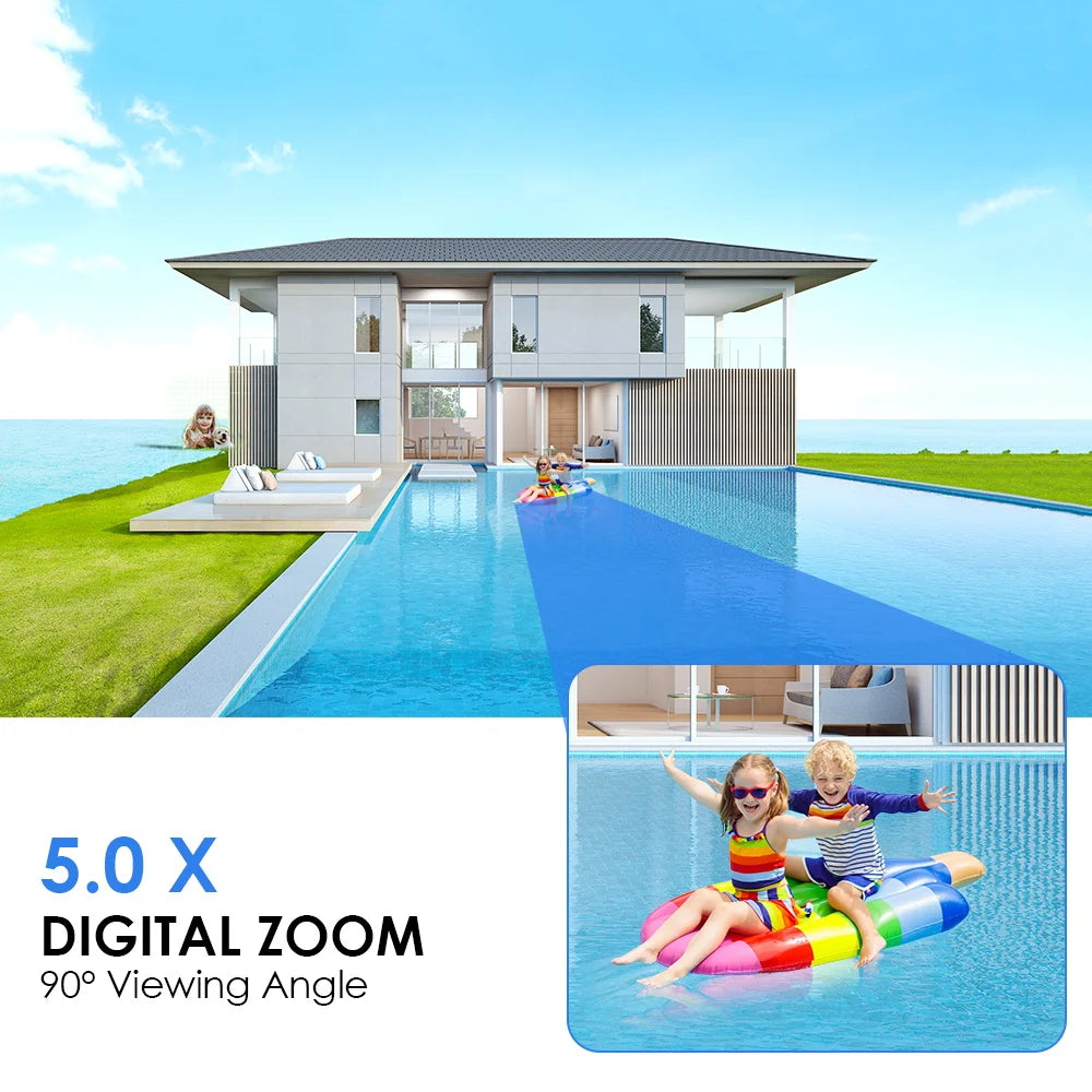 4MP HD WIFI IP Camera Outdoor Security Color Night Vision 2MP Wireless Video Surveillance Cameras Smart Human Detection iCsee
