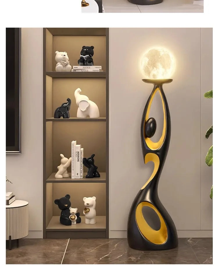 Art Floor Lamp for Living Room Bedroom Sofa Side Decorative Ambient Light Medieval Style High End Light Luxury Standing Lamp