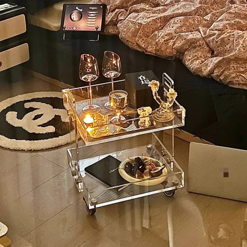 Modern Aesthetic Coffee Tables Acrylic Design Unique Minimalist Coffee Tables Small Flexible Muebles Para El Hogar Accessories