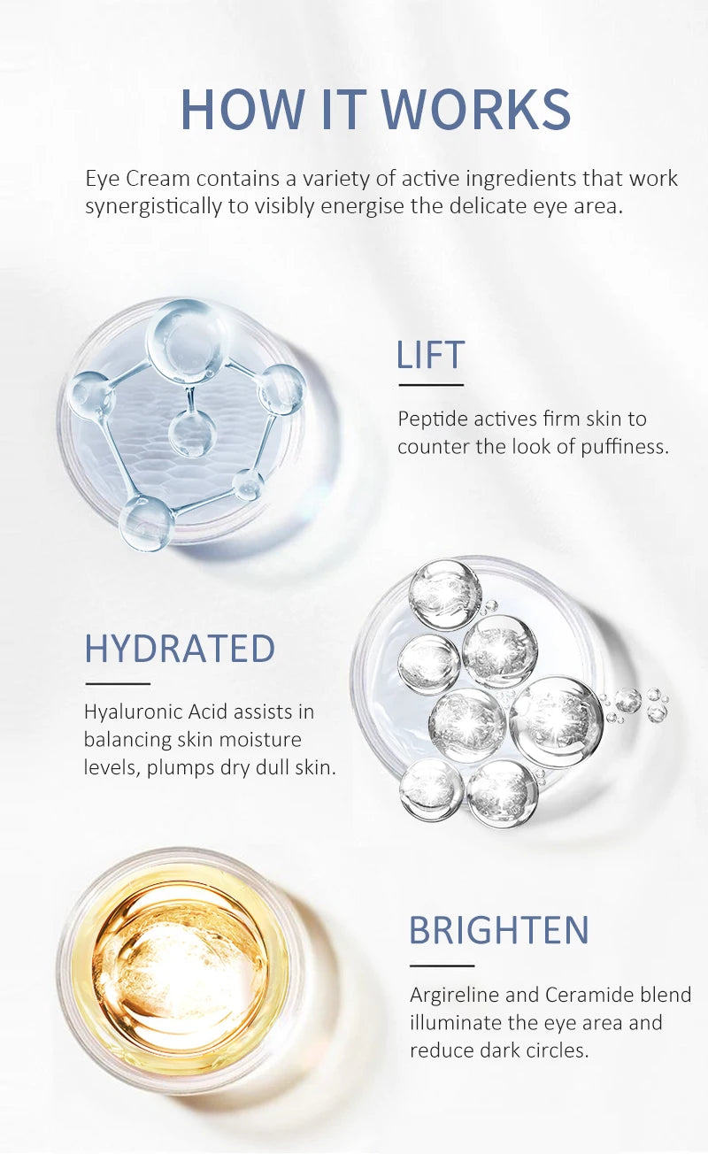 Eye Anti-Wrinkle Cream Fades Fine Lines Anti Dark Circles Eye Serum Remove Eye Bag Puffiness Anti-Aging Firmness Eye Care OCHEAL