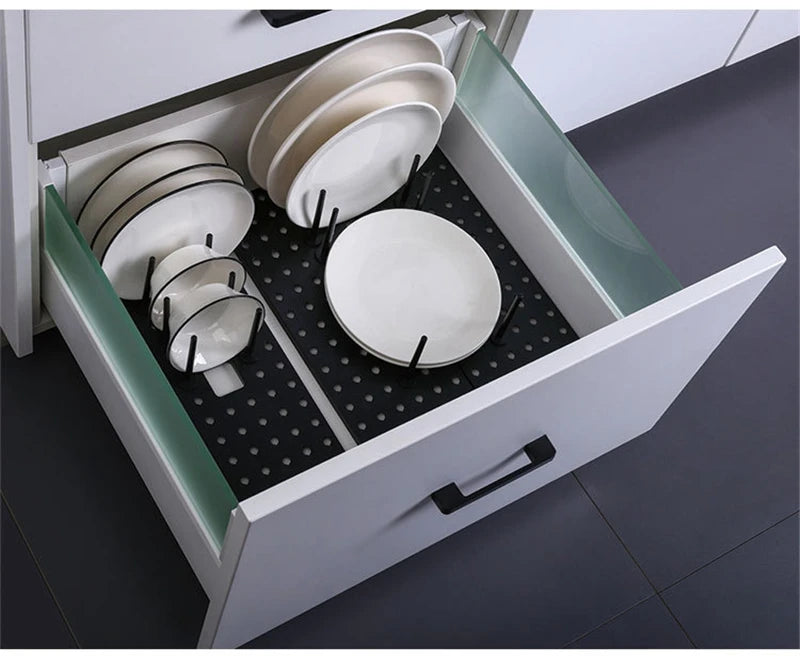 Kitchen Organizer Dish Drying Rack Plates Shelf Removable Plastic Holder Dish Rack Sink Draining Storage Stand Home Accessories