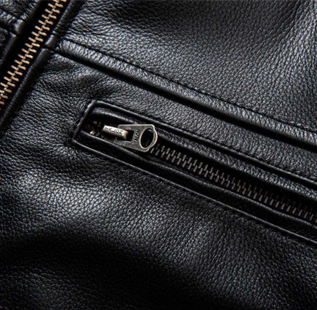 2023 New Top Layer Cowhide  Leather  Jacket Men Black Stand Collar Short Genuine Leather Coat High Quality  Motorcycle Jackets