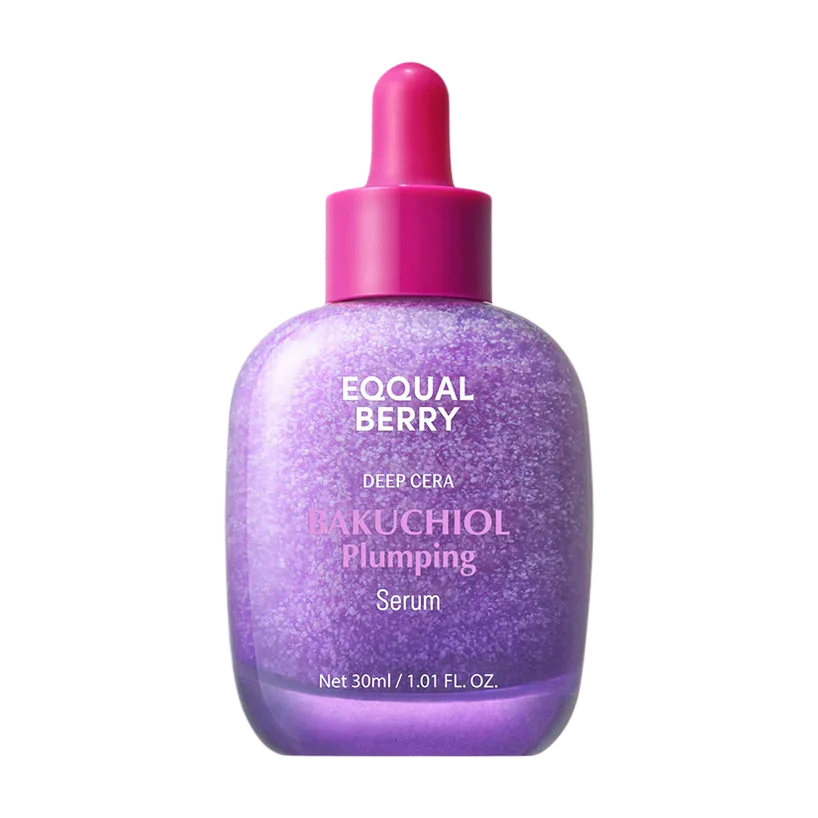 EQQUALBERRY BAKUCHIOL Plumping Serum 5000 PPM Retinol NAD Alternative Vitamin C Serum Whitening Smoothing Facial Skin Care