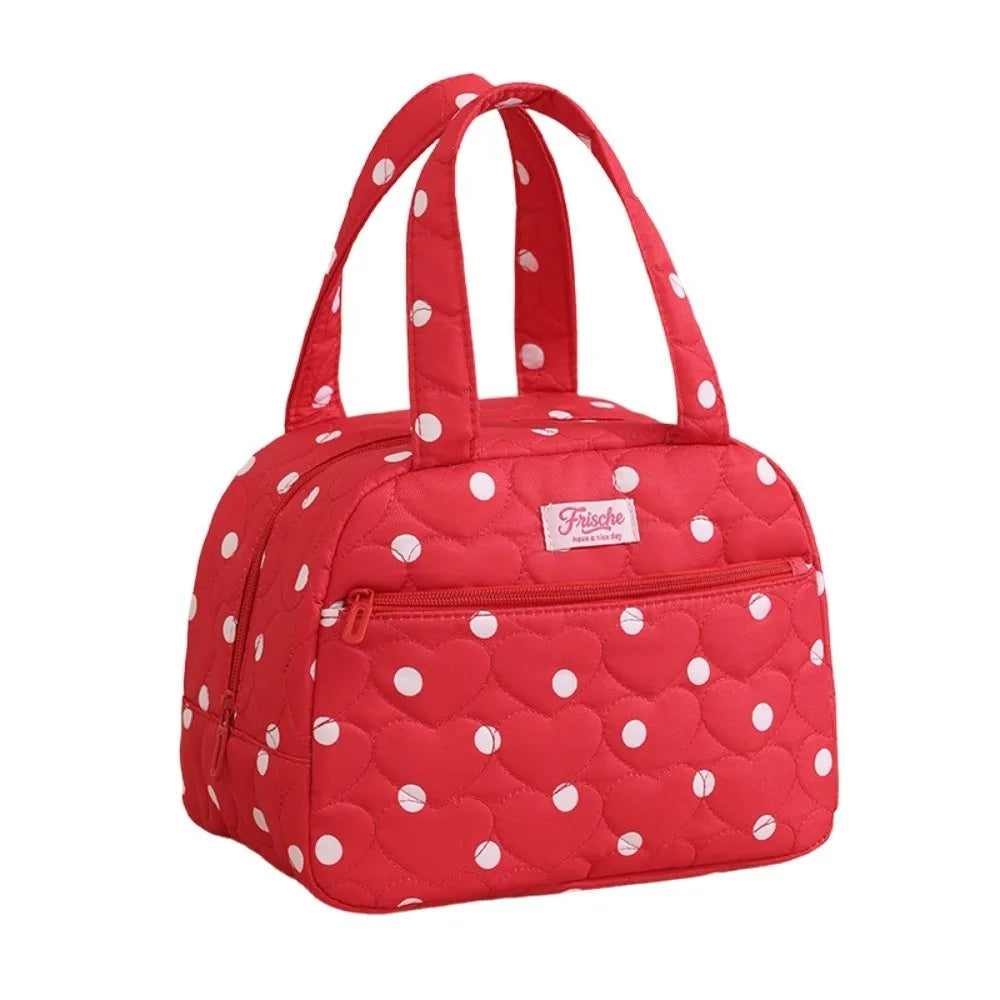New Portable Handle Lunch Bag Waterproof Thickened Insulated Handbag Large Capacity Multi-functional Insulated Lunch Tote Bag