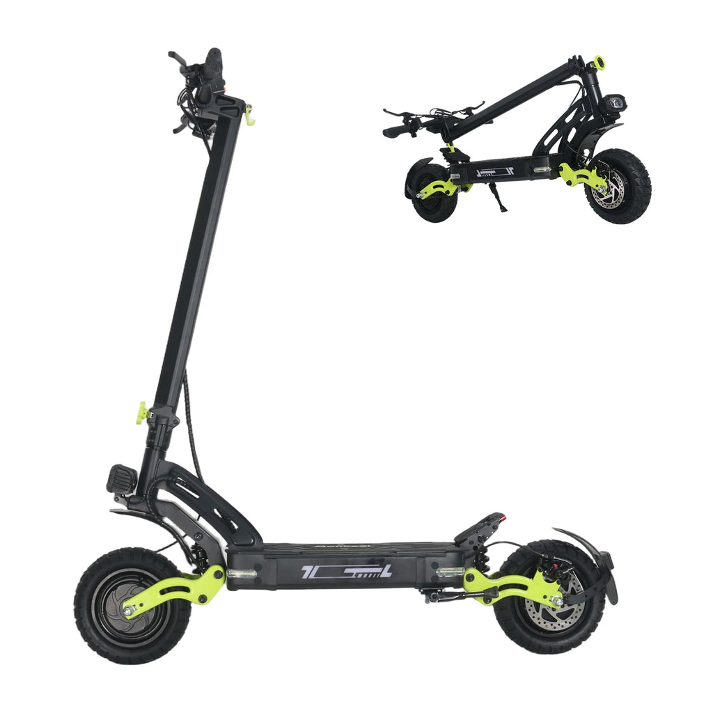 60V 20.8Ah 2400W Dual Motor Electric Scooter with 40MPH High Speed, 40 miles Long Range endurance, 11 Inch Off Road Tire Foldable Adult E Scooter NFC Smart Lock Dual Hydraulic Suspension Disc Brake Max Load 265LBS For Outdoor