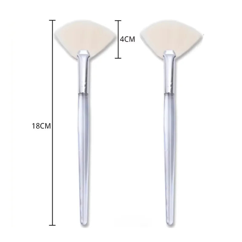 Facial Cleanser Brush Soft Face Massage Fan Wash Brush Pore Cleanning Exfoliating Beauty Face Mask Brush Portable Skin Care Tool