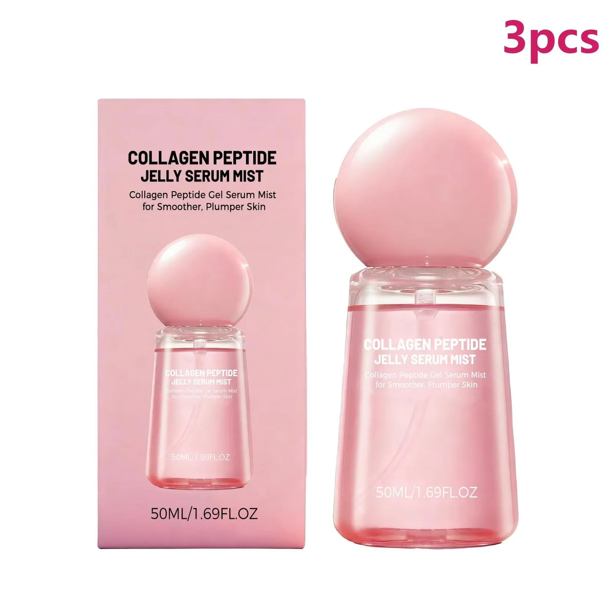 Collagen Peptide Jelly Mist Serum Facial Rejuvenation Deep Hydration Moisturizing  Firming Plumping Refreshing Face Care Mist