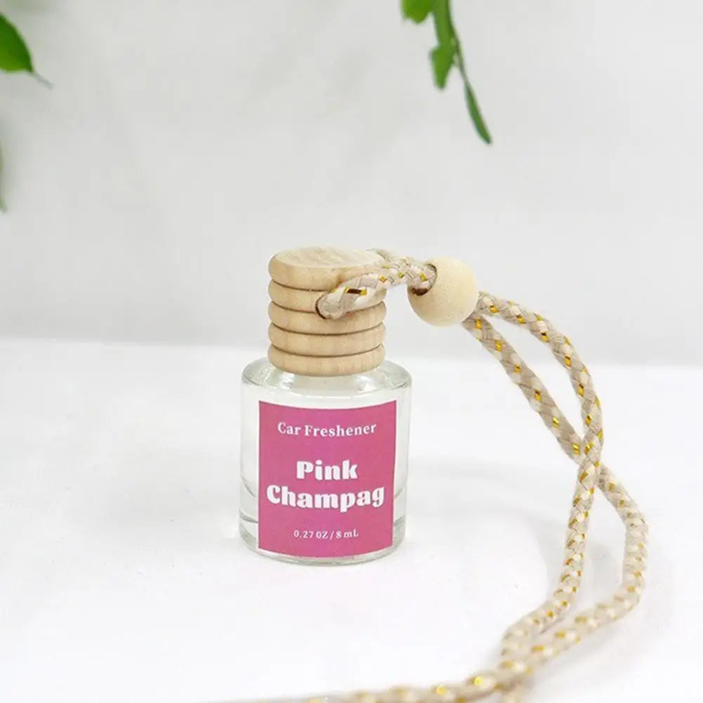 Car Hanging Perfumes Pendant Portable Hanging Aromas Men Present Women Hanging Air Freshener Bottle Car Glass Diffuser Frag J3C4