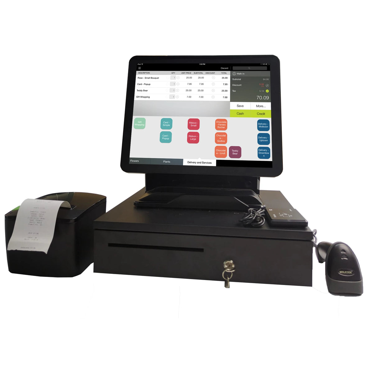 Classical Style Cheap Price Cash Register Single Dual Screen Touch POS System