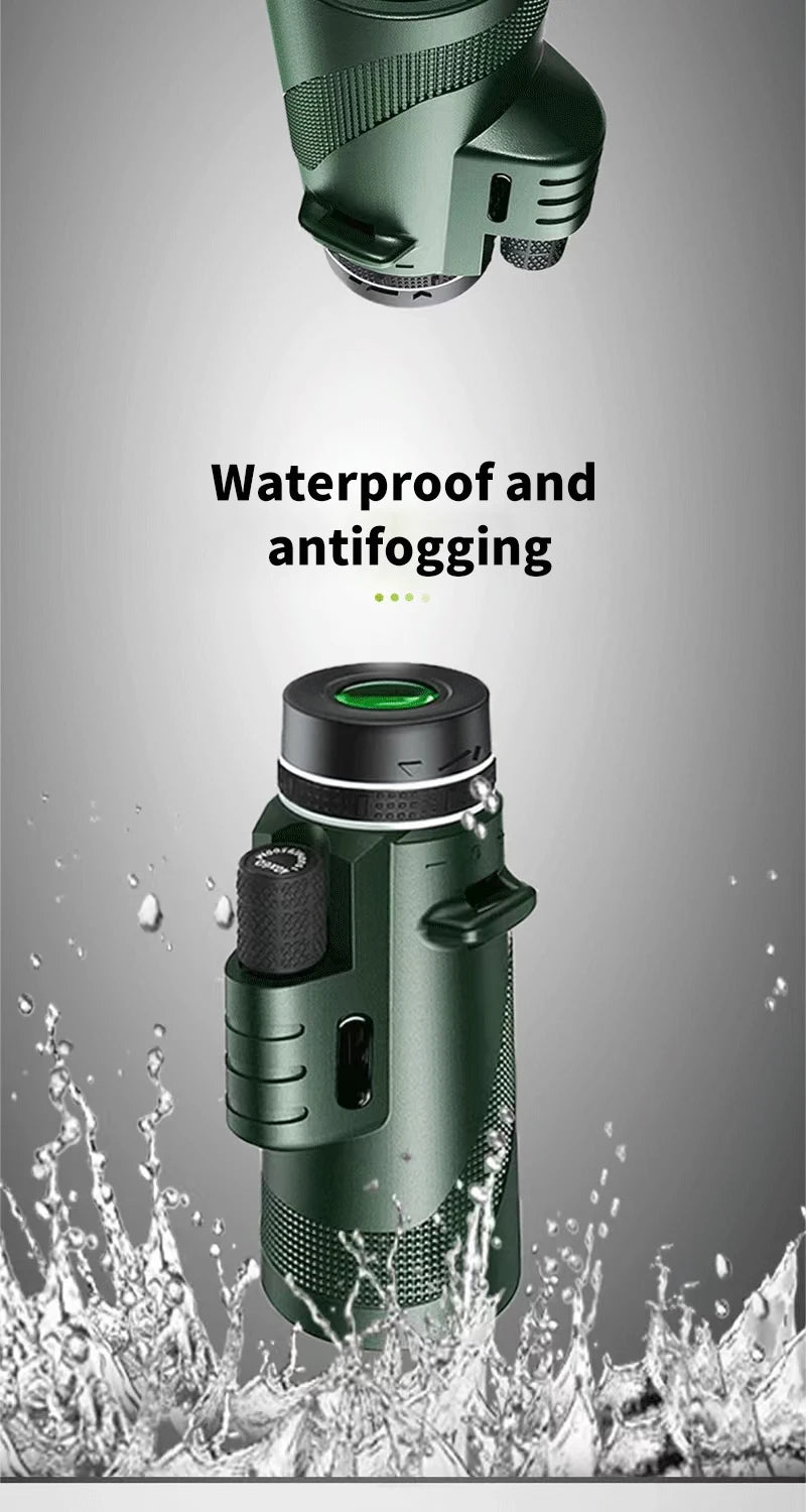 80x100 Portable Zoom HD 5000M Telescope Folding Long Distance Mini Powerful Telescope for Hunting Sports Outdoor Camping Travel