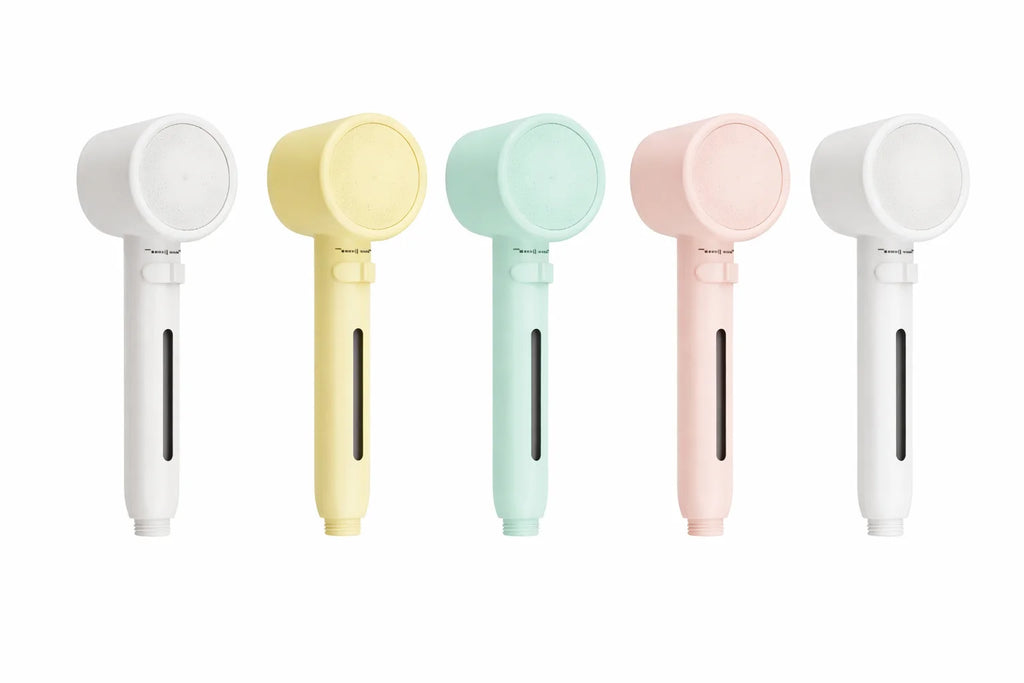 High Pressure Filter Shower Head Double Sided Handheld Macaron Sprayer Chlorine Removal for Bathroom