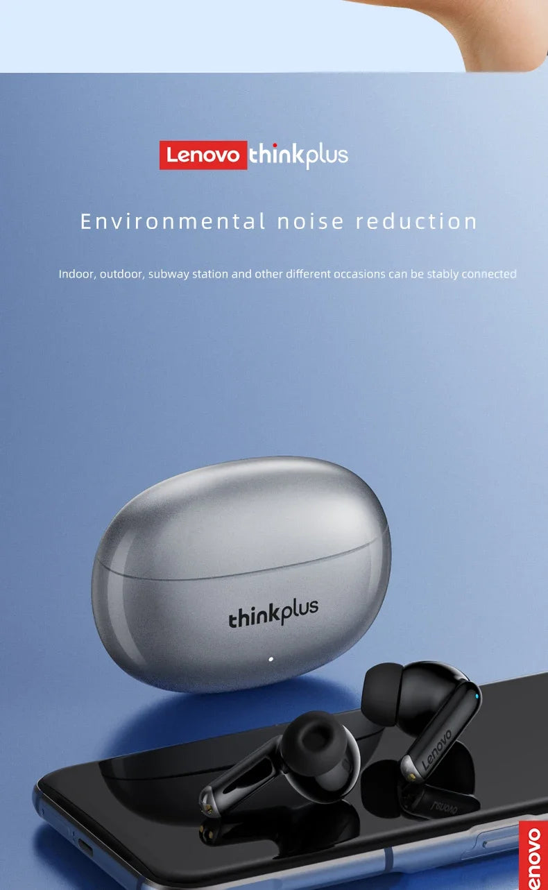 Lenovo XT88 Wireless Bluetooth Earphones In-Ear HiFi Sound 13mm Dynamic Low Latency Gaming Headsets Sweatproof Sport Earbuds