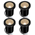 LED Underground Light 10W Waterproof Outdoor Spotlight Warm White Path Tree Deck Stair Ground Garden Landscap Lighting 4pack