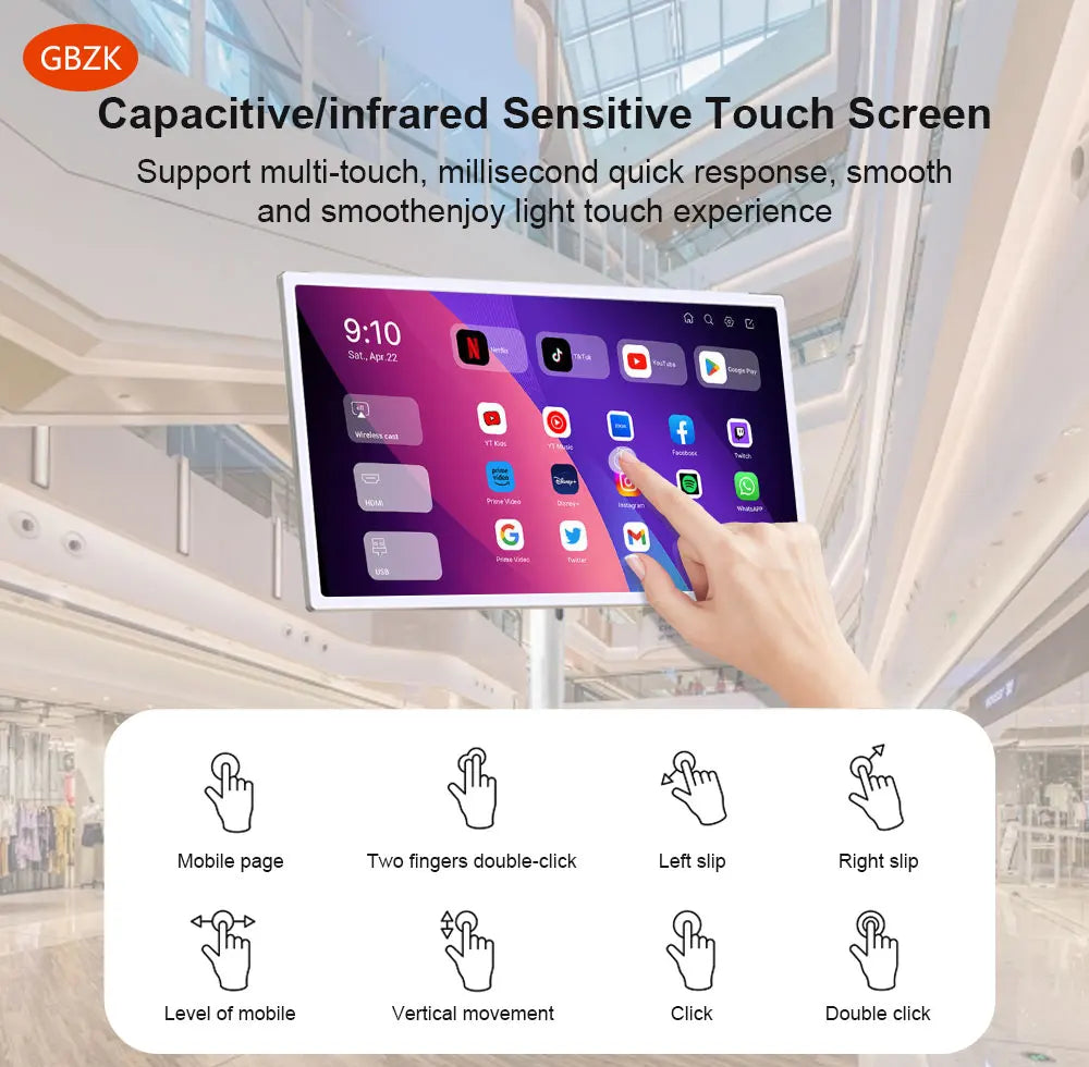 32 Inch Gaming Monitor Smart Tvs Television Touch Screen Tv Mobile Tv Android System Portable Display Screen Move At Will