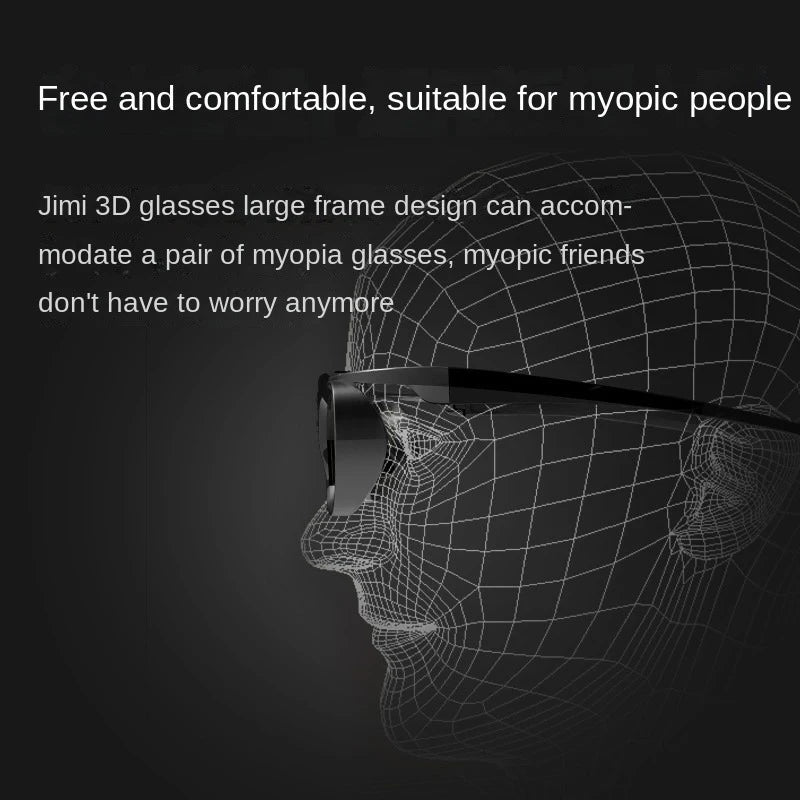 XGIMI Original 3D Glasses DLP-Link Active Shutter 3D Glasses for Changhong JMGO Formovie Projector Accessory Built-in Battery