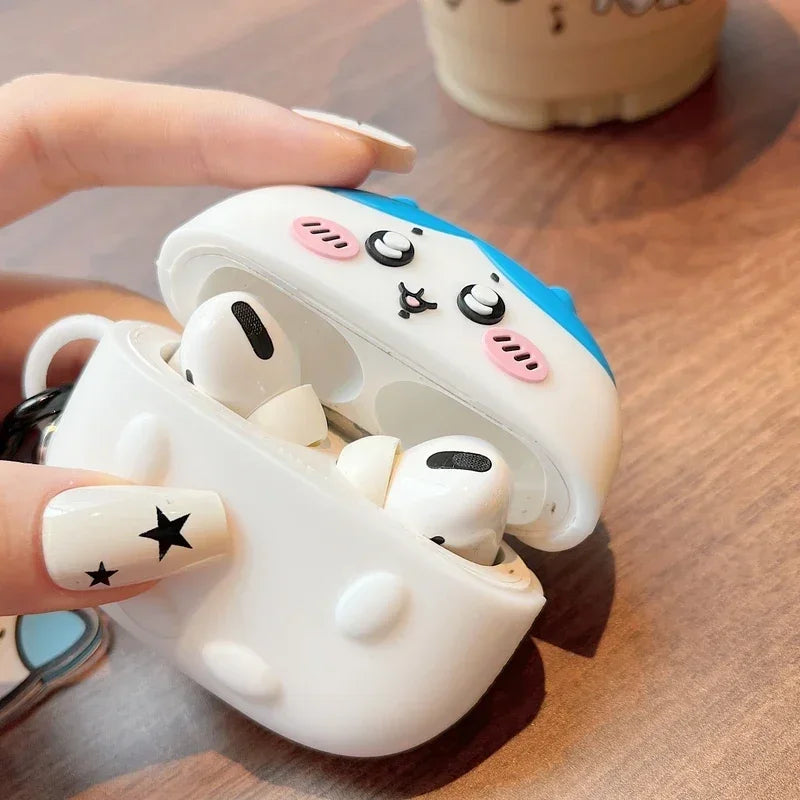 Cute Cartoon Anime Chiikawa Earphone Case For Airpods 5 1 2 3 4 Pro 2 3 Wireless Bluetooth Headset Protective Soft Slicone Cover