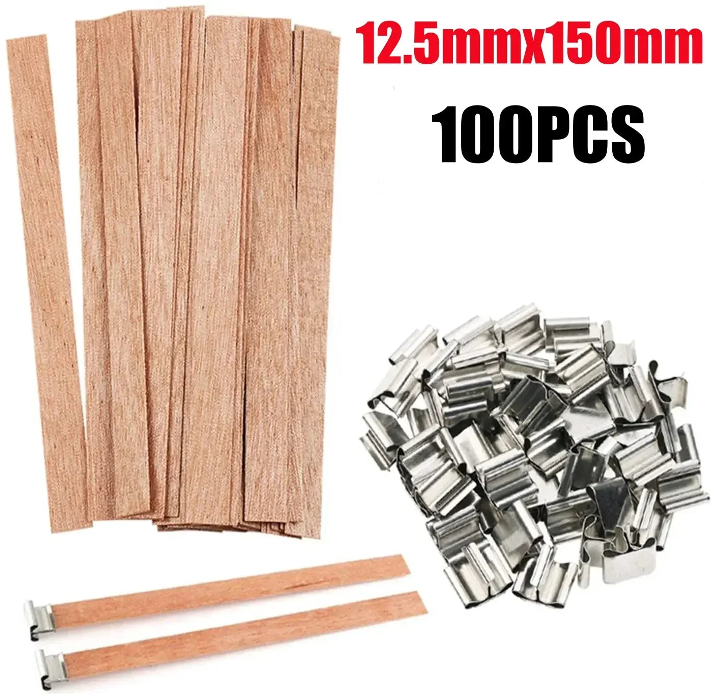 Handmade Soy Wax Candle Wooden Wick DIY Aromatherapy Candle Single Direction Wick Paraffin Wax Candle Crafting Guide