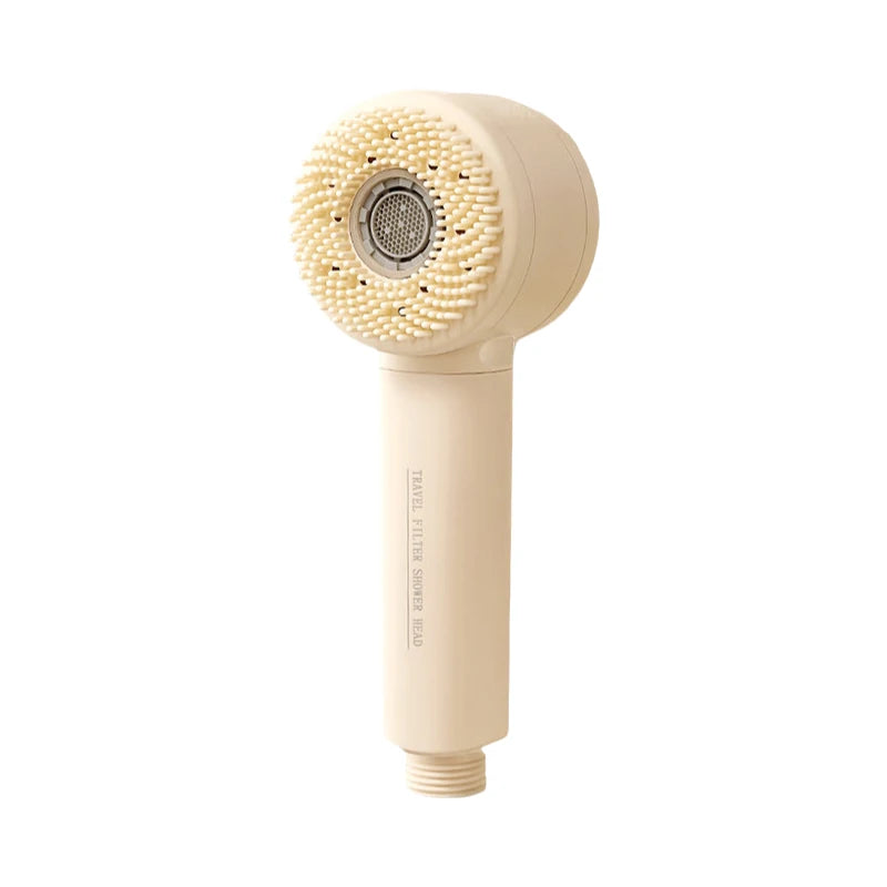 Double Sided Filter Shower Head   2 Mode Adjustable Water Purifying One Key Water Stop Anion Filter Handheld Shower Head