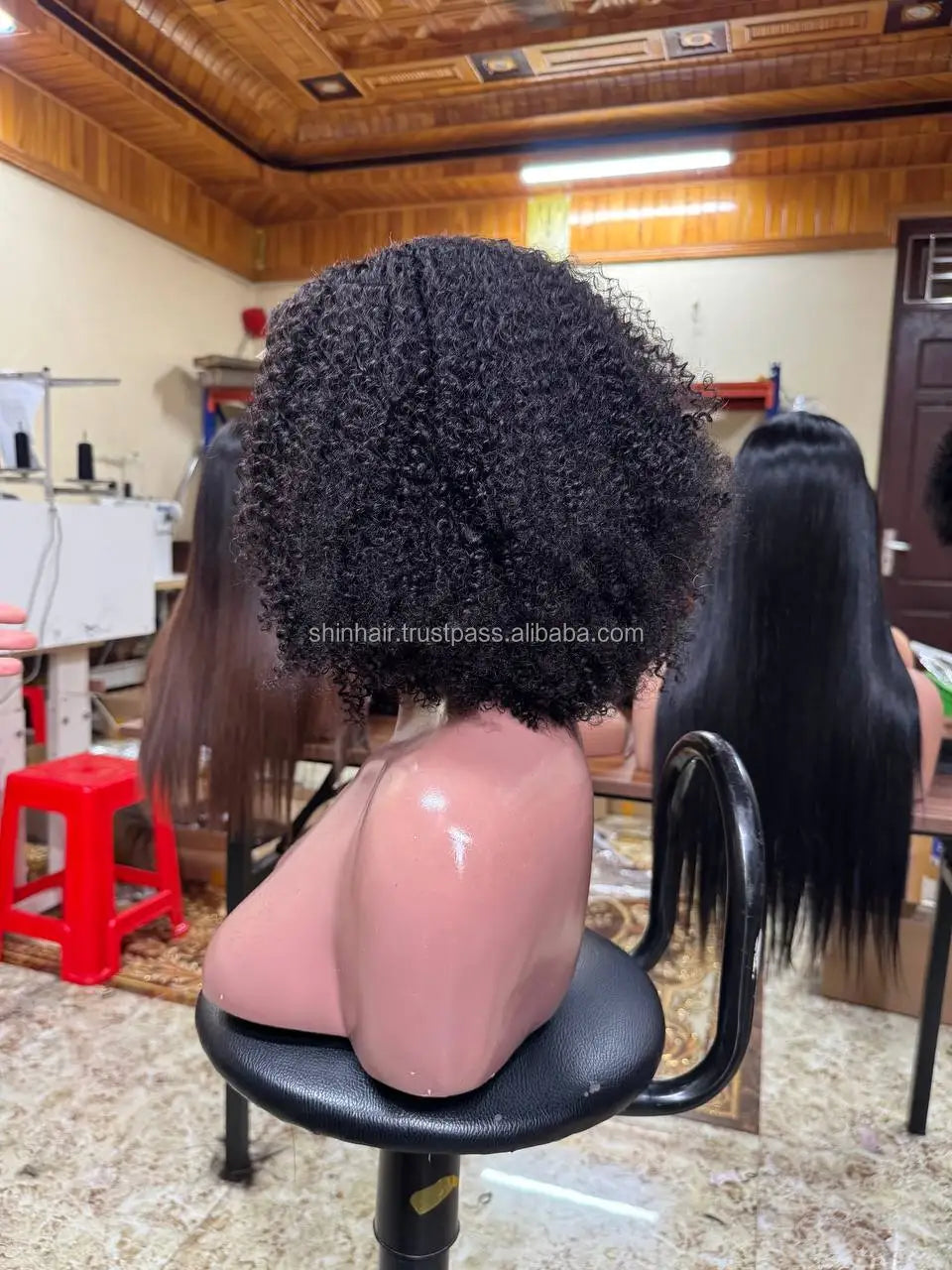 Wholesale Virgin Hair Kinky Curly Short Bob for Cut Wigs with Cuticle Aligned Human Hair Transparent Lace for Black Women