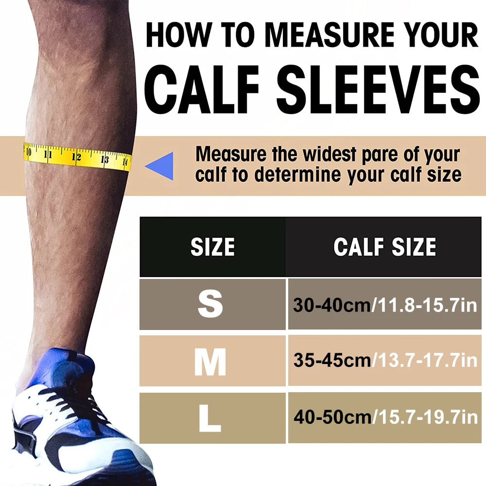 1PCS Copper Calf Compression Sleeves for Men & Women, Sports Compression Leg Sleeves for Shin Splints & Running Recovery