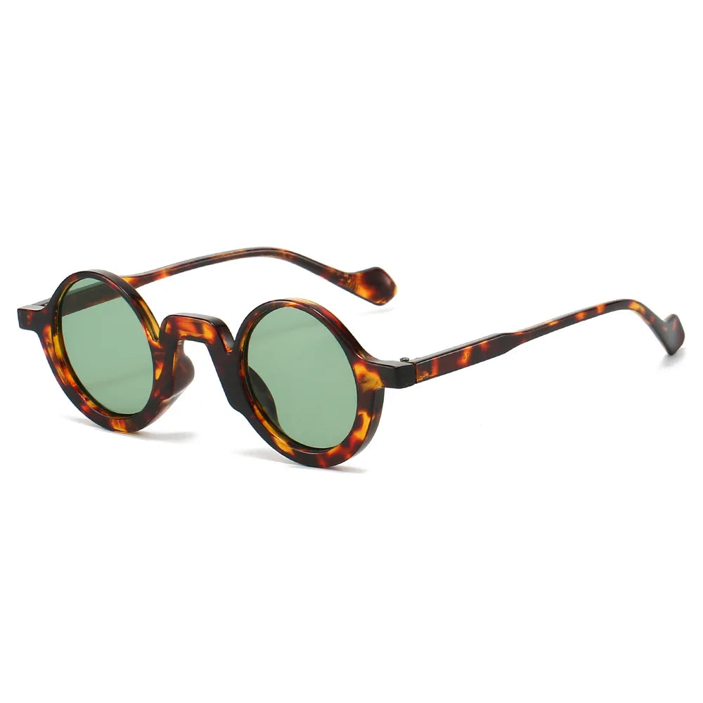 European and American New Retro Round Small-Frame Glasses with a High-End Feel, Unisex Sun Protection and Anti-Uv Sunglasses