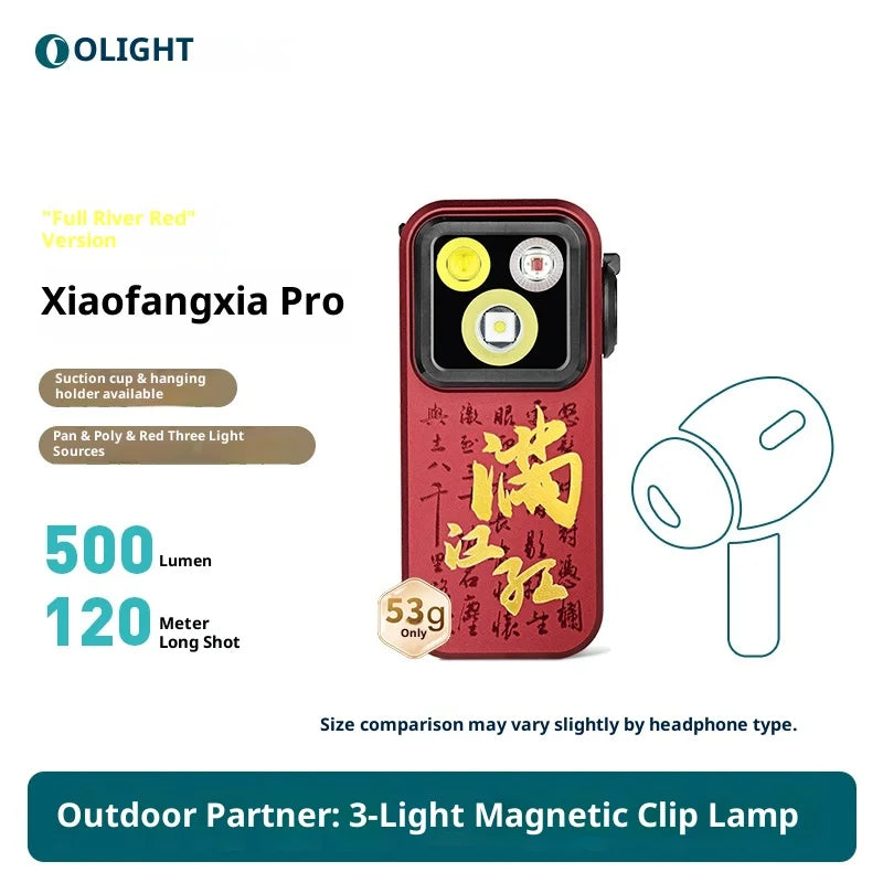 Olight Oclip Pro Outdoor Flashlight Portable Strong Light Camping Torch Long Range Rechargeable 500LM Aluminum Alloy Flashlight