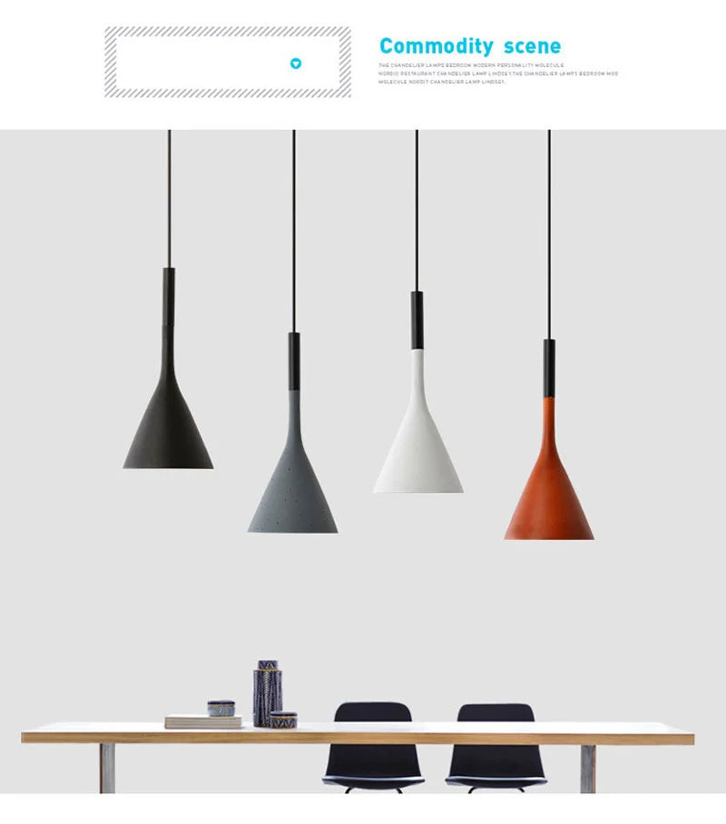 Nordic Modern Led Pendant Lights Kitchen Bars Home Bedroom Dining Table Hanging Lamp Cafe Indoor Lighting Living Room Decoration