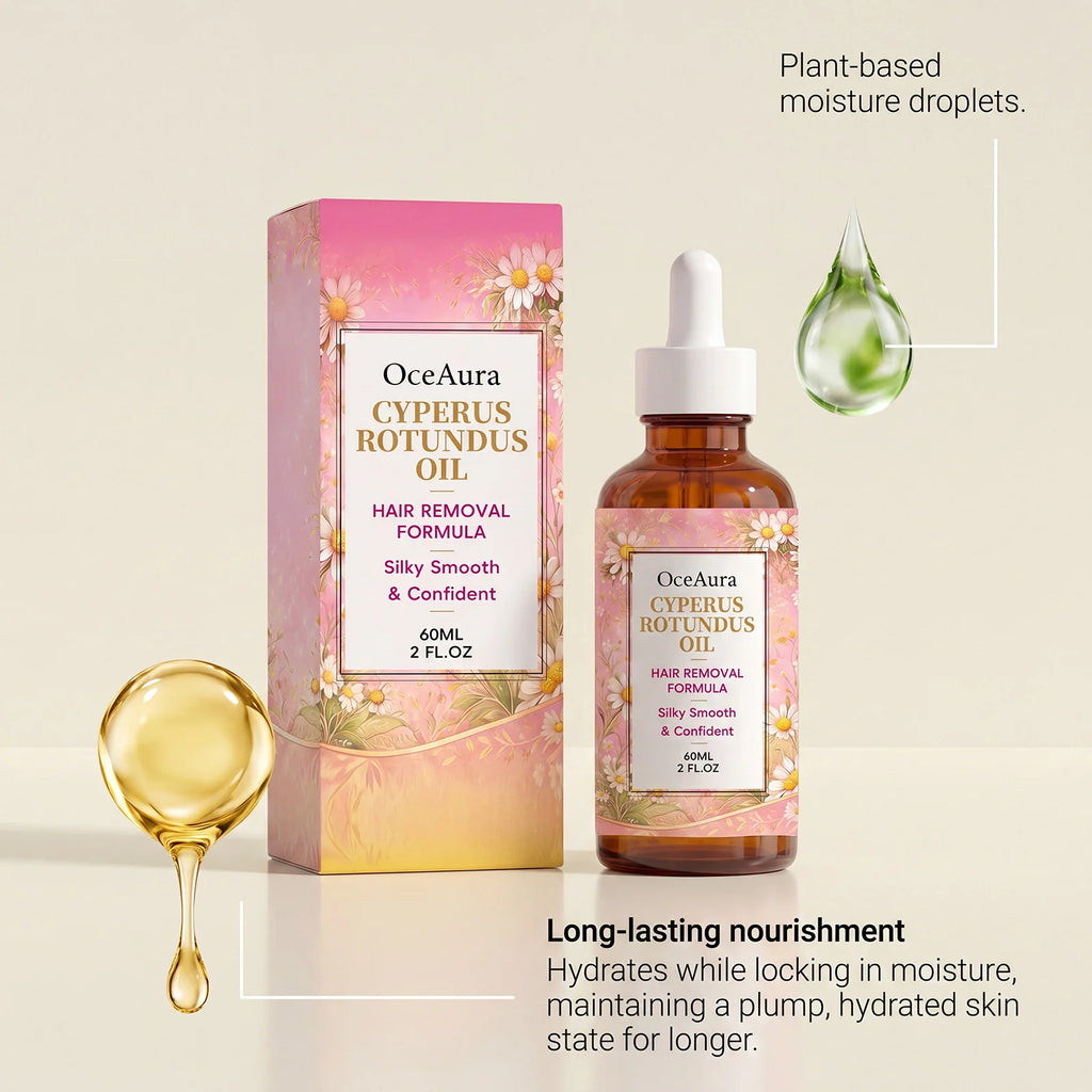 Cyperus Oil Hair Removal Essential Oil - Soothes Skin, Relieves Irritation After Hair Removal, and Brightens Skin Tone
